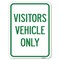 Signmission Reserved Parking Visitor Vehicles Heavy-Gauge Alum Rust Proof Parking, 18" x 24", A-1824-23013 A-1824-23013 - alternate 1